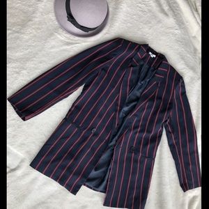 Stunning Striped Long Blazer/Overcoat